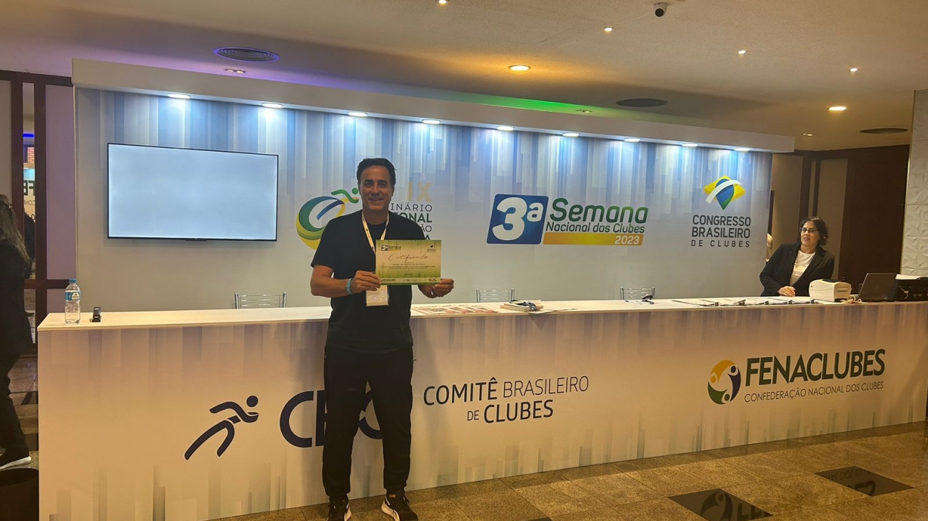 Na semana, também aconteceu o evento 'Congresso Brasileiro de Clubes', onde o Jockey Club Uberaba recebeu a premiação dos Top 100 Clubes (FOTO/DIVULGAÇÃO)