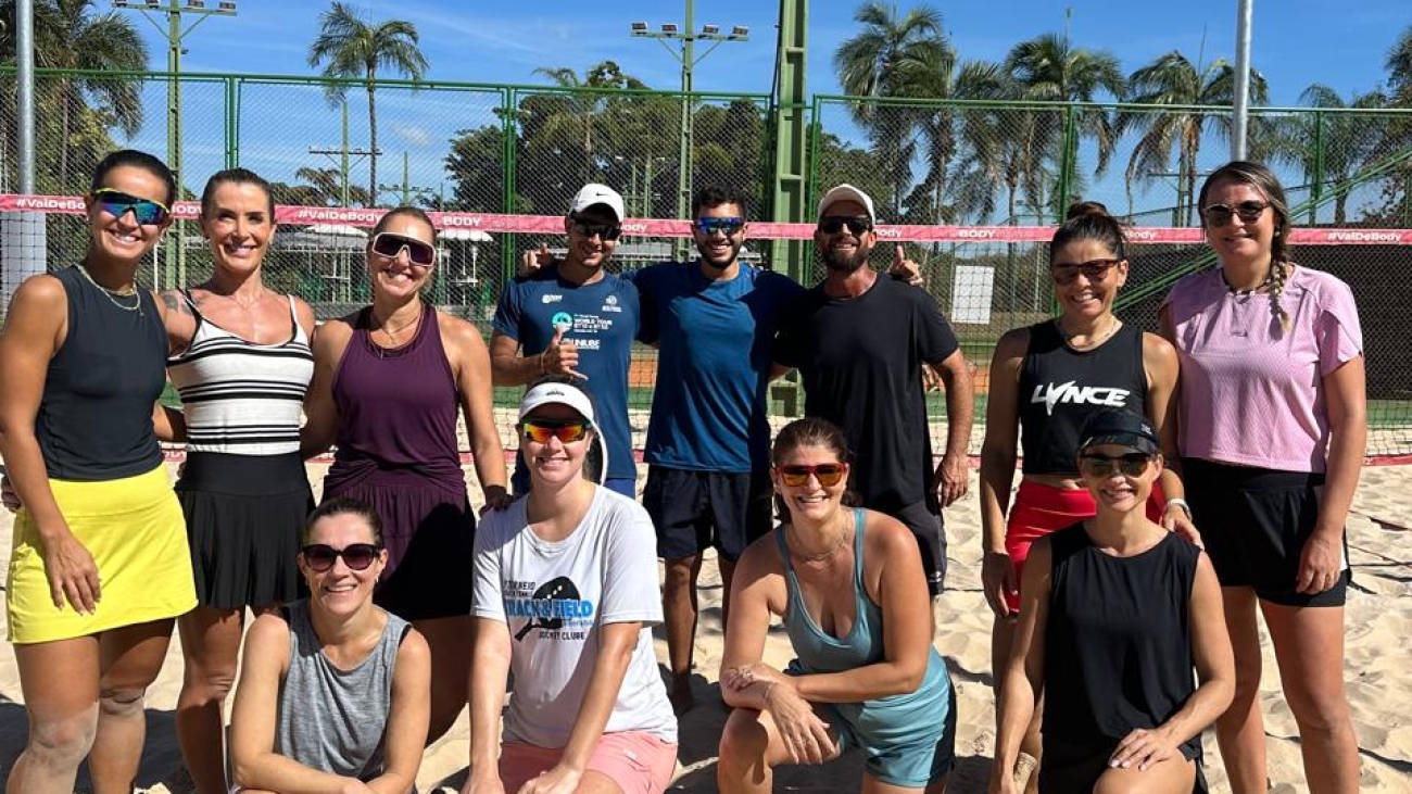 time de Beach Tênis do Jockey